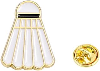 スポーツ風ブローチ サッカー/バレーボール/卓球/バドミントン ピンバッジ おしゃれ かっこいい コサージュ 誕生日 エナメルピン レディース