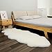 LLB Genuine Sheepskin Area Rug Wool Rug Fur Carpet Fluffy Shaggy Fur Rug for Living Room Kids Bedroom Real Sheepskin Throw Lambskin Rugs Sofa Mat Chair Seat Covers (Ivory White, 2 x 6 ft Sheepskin)