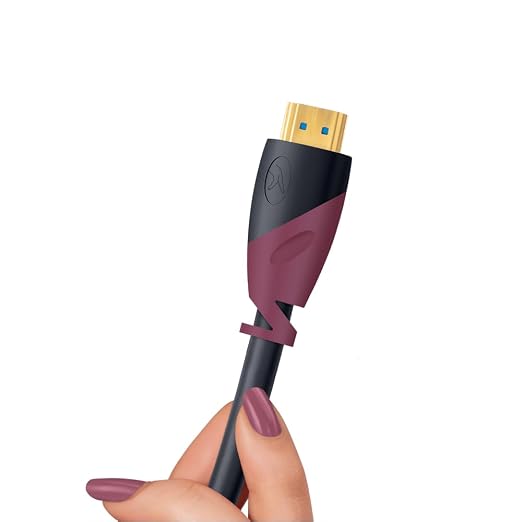 FINGERS MegaView HDMI to HDMI Cable (4K HDR, Ethernet, 18 Gbps High-Speed Transmission, 5-Layer Shielding for Stable Audio/Video & Simple Plug-n-Play) 2 meter