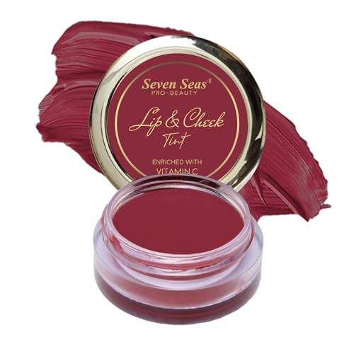 Image of Seven Seas Lips & Cheek Tint | Matte Natural Blush for Women | Lip Tint with Vitamin E | Nourishing Cheek Tint (Mandy)
