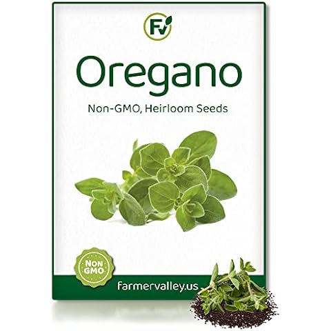 Oregano Seeds for Planting Home Garden Herbs - Individual Pack of 300+ Heirloom Seeds, Suitable for Outdoors, Indoors, and Hydroponics - Non-GMO, Non-Hybrid, Untreated, and USA Grown Variety Cover