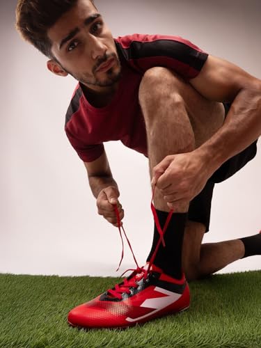 Image of Bacca Bucci Mens inchStrike X inch Firm Ground Football Shoes|Lightweight Soccer Cleats with High-Traction Studs