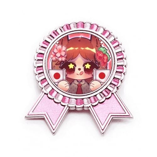 Broche écureuil cerisier rose en métal pour sublimer un vêtement trop terne sans l'abîmer