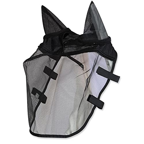 Maschera Antimosche Per Cavalli - Protezione Da Insetti Con Cuffia Per Orecchie, Tessuto Forato - Foto 14
