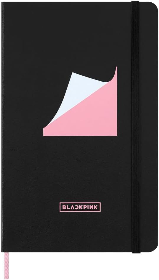 Miniatura 6 de Moleskine x BLACKPINK - Cuaderno de edición limitada, tapa dura, grande (5 x 8.25 pulgadas), a rayasforrado, negro, 240 páginas
