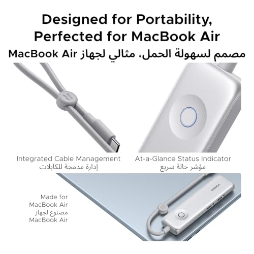 UGREEN 5-in-1 USB C Hub, HDMI 4K@60Hz, PD 100W, Type A C 3.2