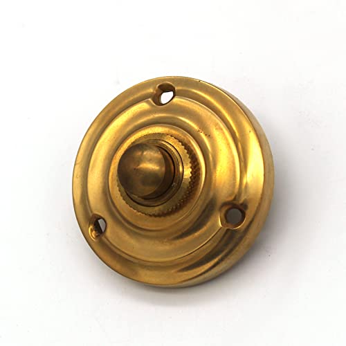 Ventano antike Türklingel Klingelplatte Klingelblech in 5 verschiedenen Oberflächen (Messing poliert) - handgemacht Ventano antike Türklingel Klingelplatte Klingelblech in 5 verschiedenen Oberflächen (Messing poliert) - handgemacht