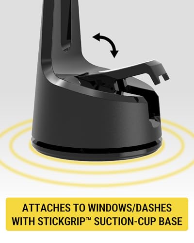 Image of Scosche MPQMWD Charge Pro Qi2 MagSafe Charger Car Mount, 15W Fast Magnetic Wireless Charging Suction Cup Phone Holder for Dashboard /Windshield Compatible with iPhone 16 /15 /14 /13 /12 Pro Max Plus, S25