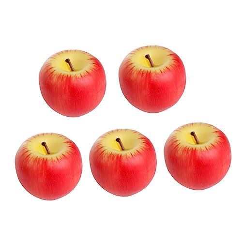 GARVALON 5pcs Christmas Artificial Candles Simulation Fruit Candles with Box for Party Decorations