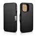 Produktbild Mobiskin Hülle passend für iPhone 16 PRO (6,3 Zoll), Handyhülle mit Leder, Case kompatibel mit MagSafe, Schutzhülle, Handy-Tasche, Slim Cover, dünn, Schwarz