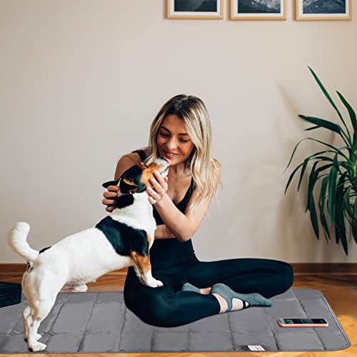 Cozlly Hundedecke für Unterwegs, Faltbare wasserdichte Hundedecke Haustier Decke Camping Decke Haustierdecke Outdoor Reisedecke Hund Katze Mat Wärmende Decke mit Tasche für Hund, 100 x 70cm (Schwarz)