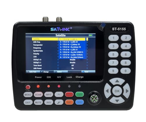 ST-5155 Satellite & Terrestrial Cable Signal Meter DVB-S/S2/T/T2/C Combo Meter Support HD 1080P MPEG-2/4 H.264/H.265 (10 Bit), QPSK, 8PSK, 16APSK, 32APSK - Thumbnail 4