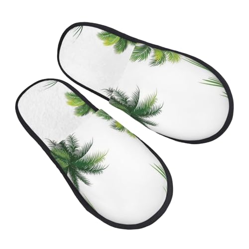 ココナッツヤシの木 スリッパ 冬 秋 室内 メンズ レディース 自宅用 来客用 職場 もこもこ 暖かい 軽くて磨耗に強く柔らかい 洗いやすく、持ち運びに便利 男女兼用 L