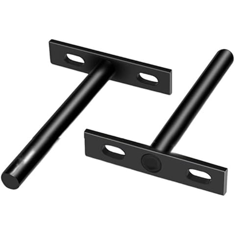 HOJLKLD 4 Inch Floating Shelf Brackets, 2 Pack Heavy Duty Hidden Shelf Bracket Blind  Shelf Supports or Floating Wood Shelves Cover
