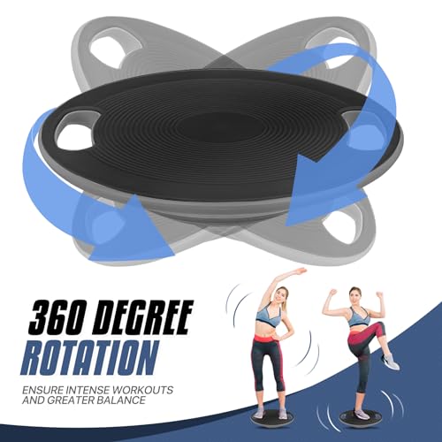 MADOG Wobble Balance Board for Adults, 15.5" TPR Non-slip Surface with Handle for Workout Core Trainer Physical Therapy, Home Gym Stability Board - Image 5