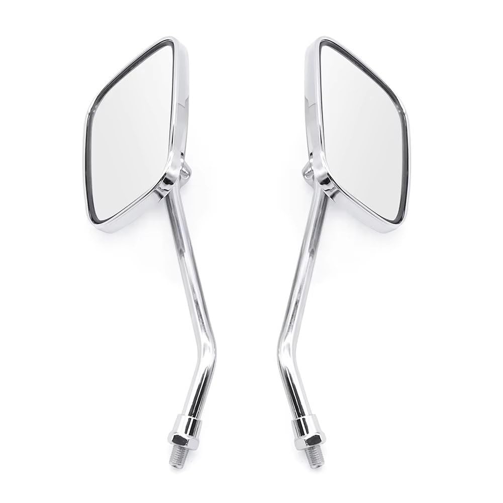 Rétroviseurs Moto Pour Rebel 250 Et Magna 750 Rétroviseurs Chromés Classiques, 10MM, Accessoires De Moto Rétroviseurs Rond Latéraux Moto