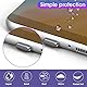 Cobee Typ C Staubstecker Set, 6 Stück Aluminiumlegierung USB C Anti Staub Abdeckkappen Ladeanschlussabdeckung Typ C Metall Staubschutz Stopper für Smartphone Laptop (Grau)