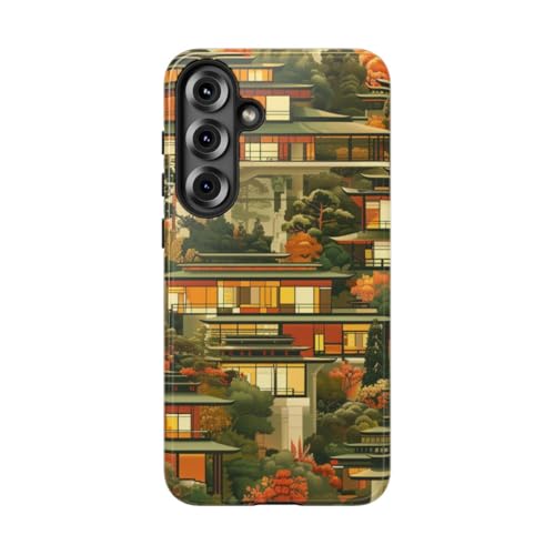 Coque Samsung S25 Plus paysage moderne orange pour habiller votre quotidien
