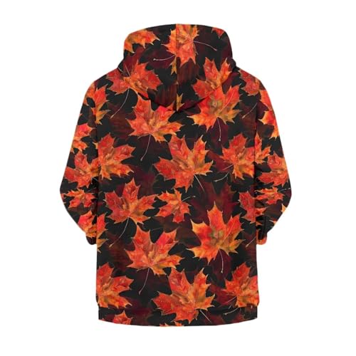 Image of Unisex Zipper Sweatshirt Boys Girls Hooded with 2 Pocket Pullover Hoodies for 6-16Y Kids