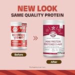 Manitoba Harvest Hemp Yeah! Organic Max Protein Powder, Unsweetened, 454g; with 20g protein and 4.5g Omegas 3&6 per Serving, Preservative Free, Non-GMO, Packaging May Vary