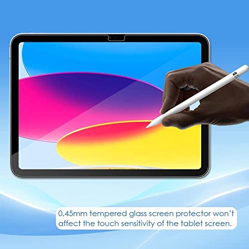 Kiq 2 Pack Tempered Glass For Ipad 10Th Generation Screen Protector 2022 Compatible Ipad 10.9 Screen Protector 10.9 Inch 10Th Gen #TOP2