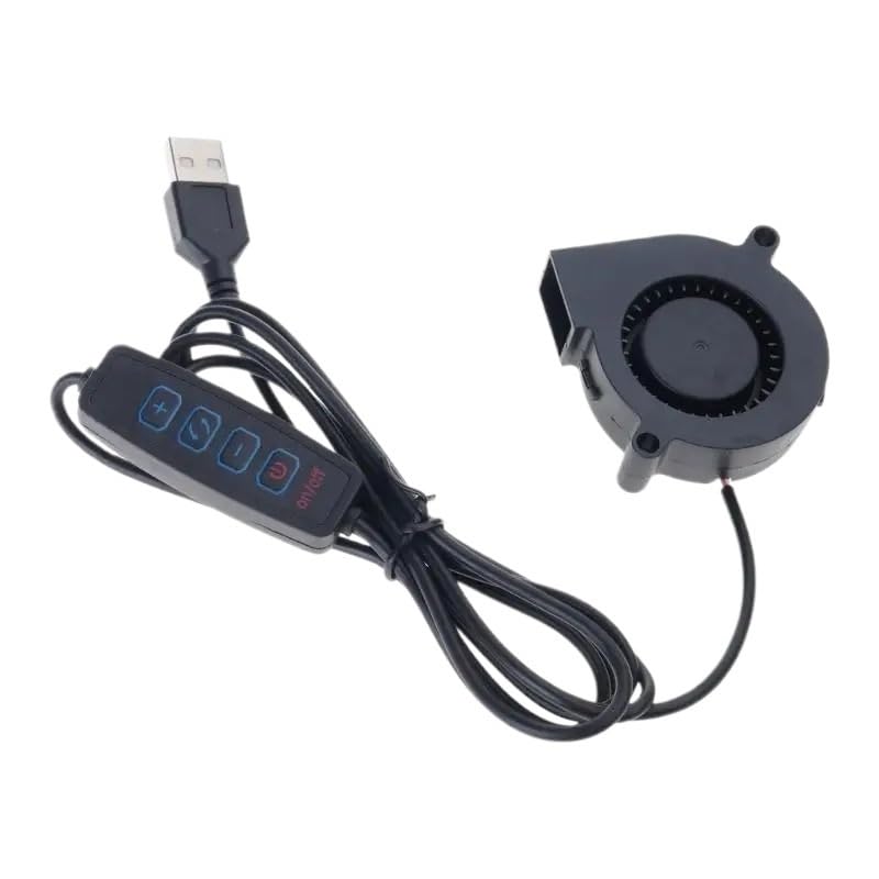 Ventola For Router For PC Alimentata Tramite USB 5V 5015 Ventola Di Raffreddamento Ad Alto Flusso D'aria Velocità Regolabile 3500 Giri/min For Stampante 3D For PC Elettronica