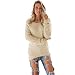Femmes d'hiver Casual Solides Manches Longues Pull Pull, ÉLéGant Warmer Blouse Tops Femme Pas Cher Sexy Automne Hiver Pullover Blouson Tops Mode (Kaki, M)