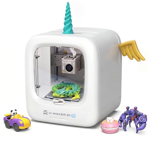 Image of AOSEED 3D Printer for Kids, Fully Assembled AI 3D Printer with 8,000+ Models & 17+ Modules, 400mm /s High Speed, Leveling Free, STEM Toy Gift with 1 PLA Filament for Home & School, X-Maker Joy AI+