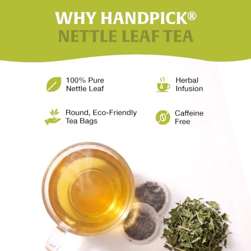 Image of HANDPICK Nettle Leaf Tea (40 Tea Bags) 100% Pure Leaf Tea, No Additives