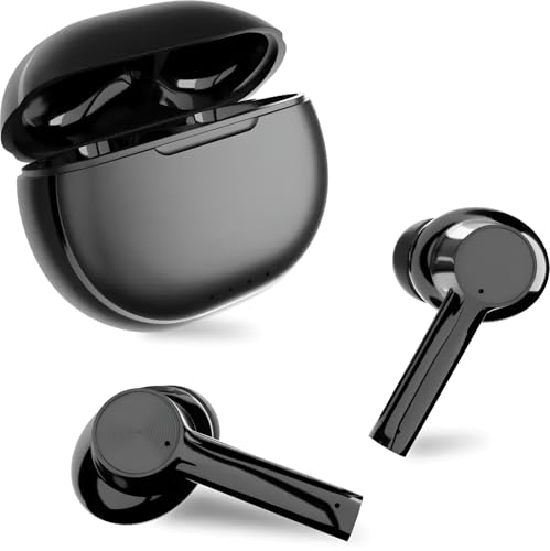 Buds Z2 Truly Wireless in Ear Earbuds with 42H Playtime, ENC Mic, 45ms Low Latency Gaming Mode, 13mm Bass Drivers, Type-C Fast Charging, Made in India,Touch Controls, IPX5 Ear Buds TWS(Black)
