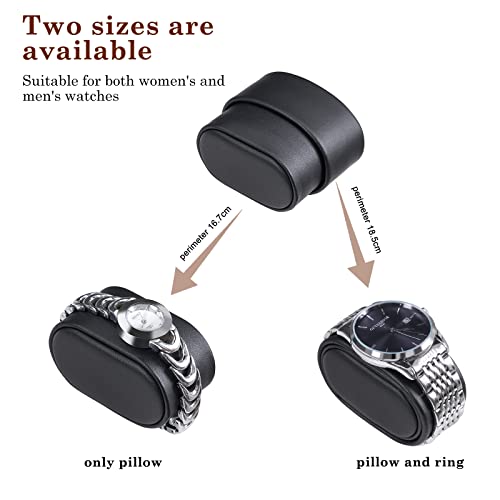ANWBROAD Watch Winder for Automatic Watches Double Watch Rotator with Super Quiet Motor Flexible Watch Pillows LED Backlight Wooden Watch Turner Watch Shaker 5 Modes Battery or AC Adapter UJWW001Y