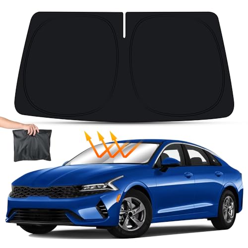 LUNQIN Car Sun Shade for Kia K5 2021 2022 2023 2024 2025 2026 Auto Interior Accessories Front...