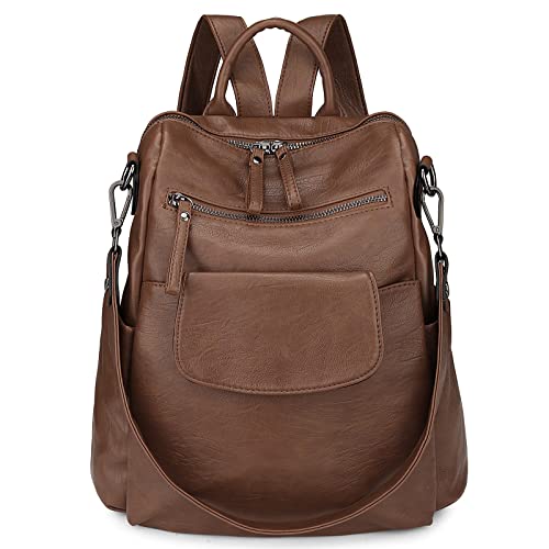 Image of Uromee Backpack Purse for Women Vegan Leather Ladies Fashion Travel Shoulder Bag Convertible