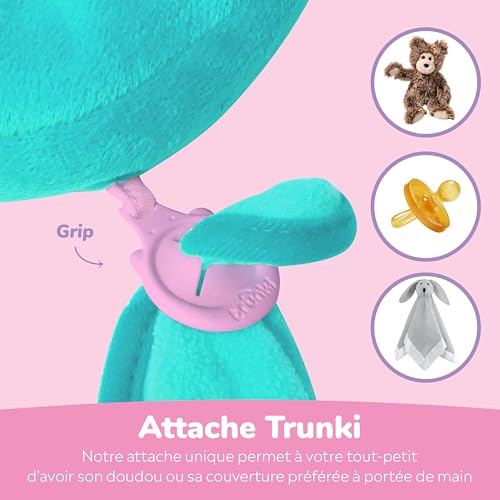 Trunki Coussin Voyage Avion Enfants et Mentonnière | Coussin Voiture Enfants Soutien Les Têtes Endormies dans Le Siège Auto, l'Avion, Le Vélo ou la Poussette | Yondi Una Licorne (Turquoise) – vue 5