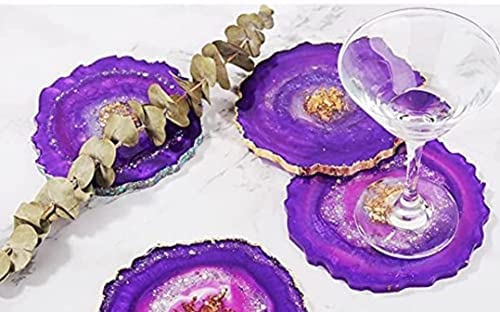 Eoast� Resin Art Silicone Casting Moulds Epoxy Moulds Silicone Moulds DIY Coaster Mold Round Agate -1 PC (10 INCH) 2