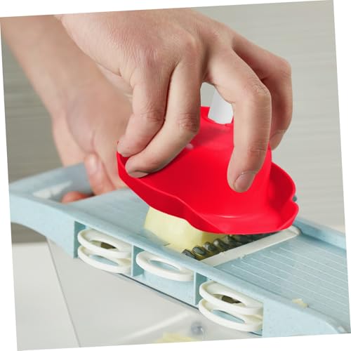 Protector de dedos para cortar verduras rojo ABS miniatura 6