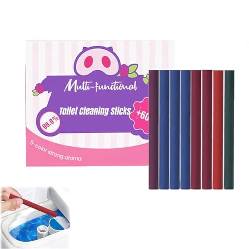 Multi-functional Toilet Cleaning Sticks, Long-Lasting Tank Cleaner and Bowl Freshener for Bathroom, @\gCN[jOXeBbNAoX[̂߂̒