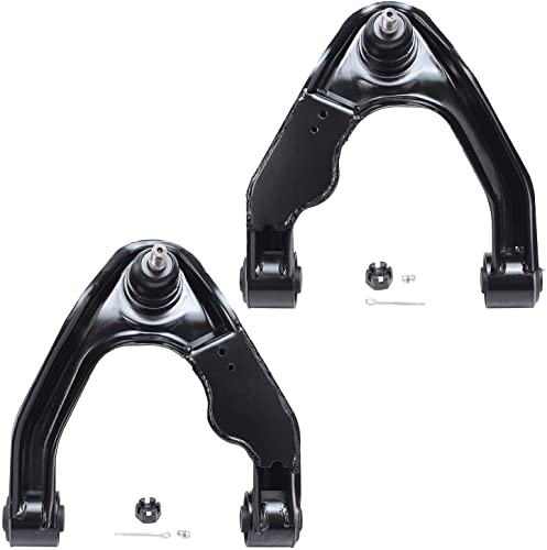 Image of Detroit Axle - 8pc Front End Kit for 00-04 Nissan Xterra, 2 Upper Control Arms 4 Tie Rod Ends 2 Sway Bars 2000 2001 2002 2003 2004 Replacement