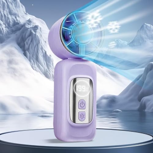 Ventilador de pinza batería pequeño con pantalla digital de 5 velocidades 4