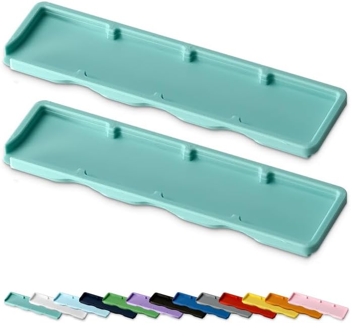 Glassboard Studio MagInk Quad Tray (Set of 2) – Magnetic Mini Ink Pad Holder & Organizer with Non-Slip Base, 4-Slot Craft Tray for Stamping, Ink Blending, Cardmaking, and Scrapbooking