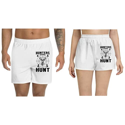 UDNAGUnisex Regular fit 'Hunter | Hunters Gonna' Polyester Shorts [Size S/28In to XL/40In]