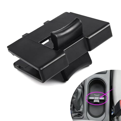 Insertor para portavasos de carro 3.15 x 2.32 pulg ABS negro miniatura 1