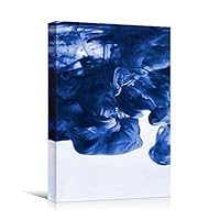 Canvas Wall Art Colored Gas Abstract Colorful Decorative Elements Mixed Media Multicolor Swirly - 12x18 inches