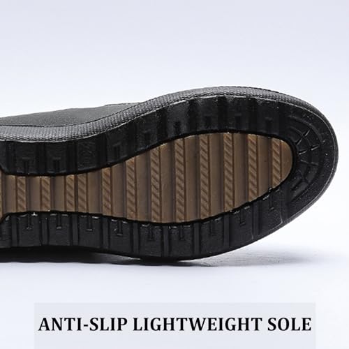 Women's Warm Fur Lining Winter Snow Boots with Side Zipper Lightweight Non-Slip Thickening Outdoor Flat Boots for Cold Weather4