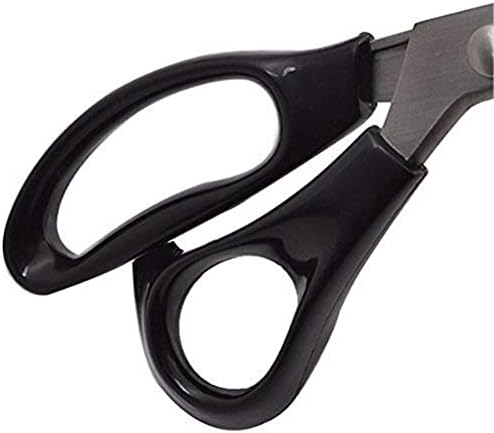 Pinking Shears, Professional Stainless Steel Dressmaking Sewing Craft Scissors Comfort Grips, Serrated & Scalloped Blades Cut, Tailor Decorative Tool - Fabrics Leather Paper Craft (Scalloped 18 mm) - 3