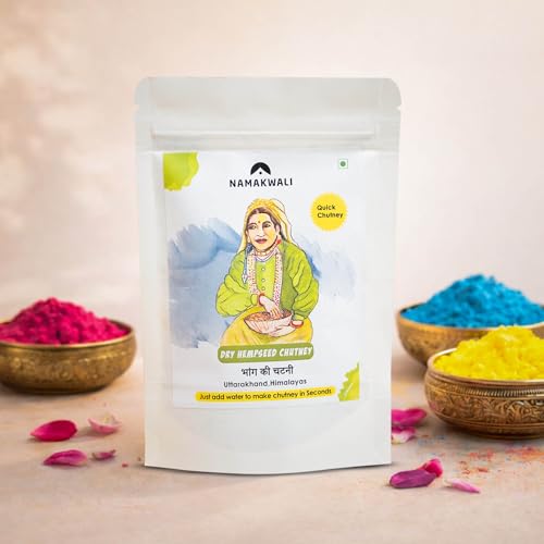 Image of Namakwali Holi Celebration Gift Combo ( 8 products ) - A2 Pahadi Ghee, Thandai Masala, Organic Gulal, Pahadi Chutney Powder, Peri Peri & Hing jeera seasoning, Magic Masala & Ragi Chips | Festive Gift Hamper