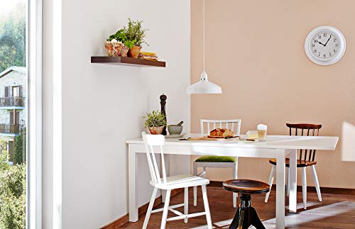 Knauf EASYFRESH Renovierfarbe mit hoher Deckkraft – extrem hoch deckende Wandfarbe, Innen-Farbe VOC-konform und emissionsarm, Schnee-Weiß, 7,5-kg