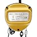 Hand Chain Hoist，1T Triangular Hand Hoist with 360 Degree Rotatable Hooks and Guide Wheel Heavy Duty Hooks Industrial Grade Steel Structures Used in Most Industrial Fields