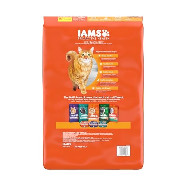IAMS Proactive Health Adult Original with Chicken Dry Cat Food 16 Pounds by Iams – Bild 3