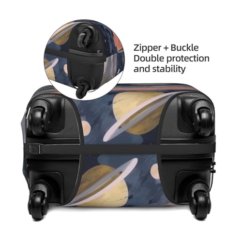 Planet Print Luggage Suitcase Covers Elastic Washable Luggage Protector Luggage Covers For Suitcase4